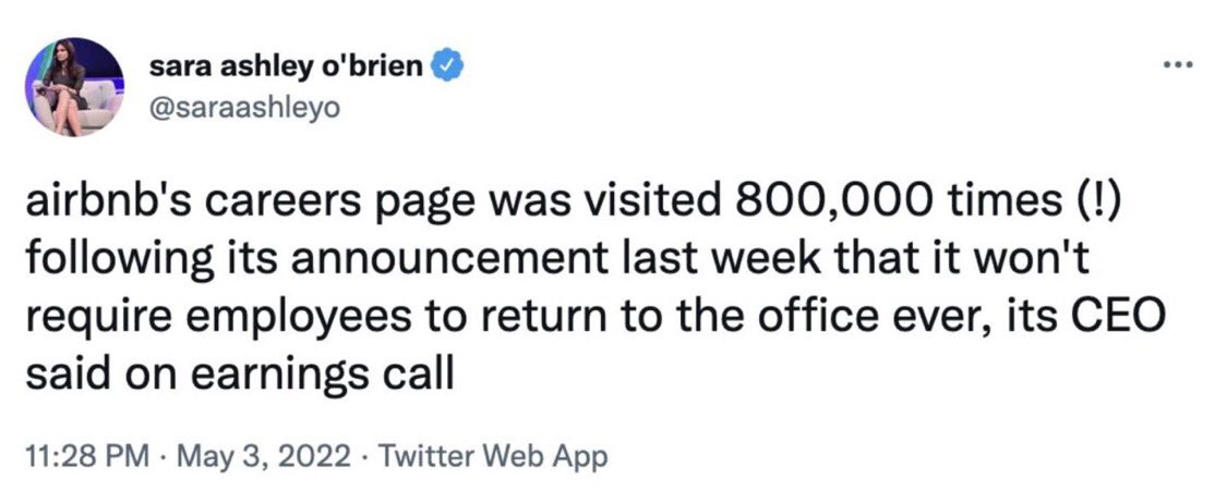 Hmm, we wonder why? 😄 

Giving your employees a choice rather than imposing rules is always a better idea. 💡 

#hybridwork #digitalworkplace