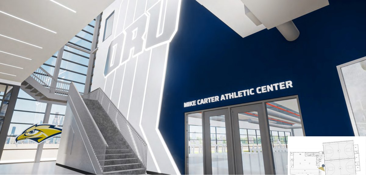 ORUAthletics's tweet photo. Shhhh🤫here's a sneak preview of the inside of the new athletic center. Which one is your favorite? https://t.co/eMPsFwFZDv