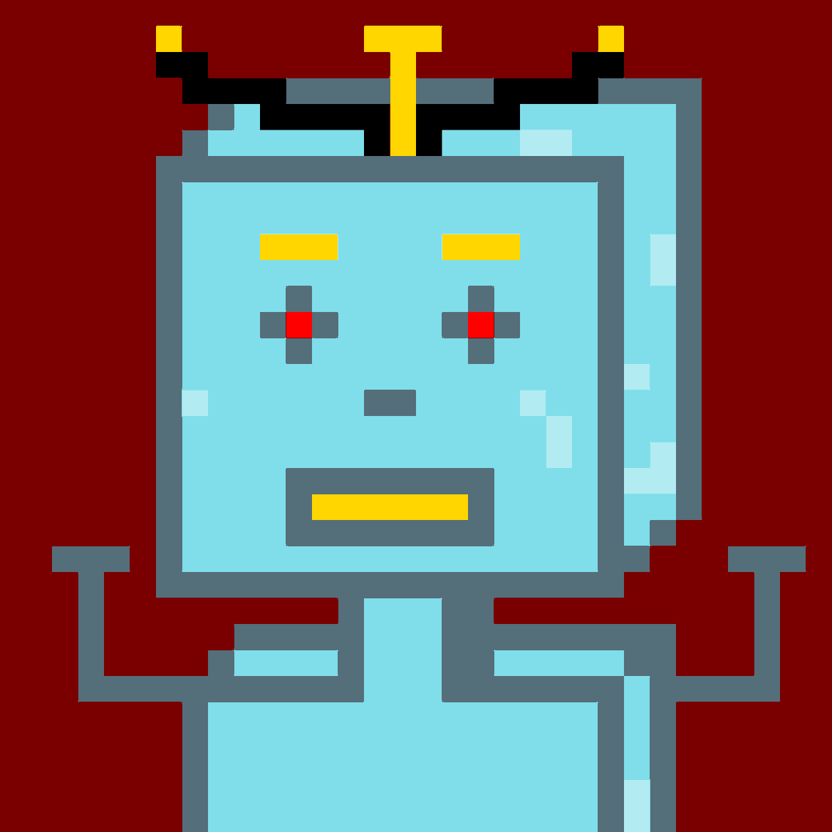 "Robosam #8" (cold) is now available on 
<a href="/opensea/">OpenSea</a>
-
Price : 0.01 #eth
Edition : 1/1
-
Robosams recognize heat and cold well🤖❄️
-
Link:
opensea.io/assets/0x495f9…
-
#NFTGiveaways #NFTartist #NFTCommumity #NFTdrops #pixelart #Robots #nftdrop #nftart #ETHGiveaway #NFTeth #pixelartnft