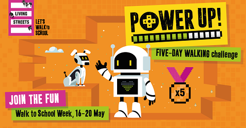 #WalktoSchool Week is back from 16-20 May. It's a perfect activity to celebrate National #Walking Month. Join this year’s challenge #PowerUp, see more - bit.ly/3w1Wuu0