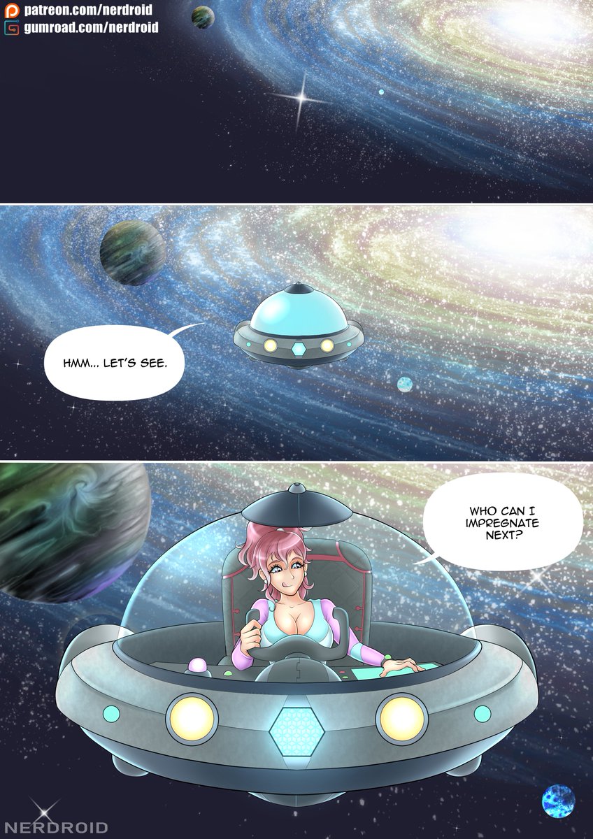 droid_ner's tweet photo. Impregnator - Page 1
The main character is an OC of mine, her name is Anita. She is a worlds traveler
Supporting this project on Patreon you can decide with the power of vote in polls in which universe Anita should go and who interact: https://t.co/EHHAtQu6ZO
#comic #impregnator https://t.co/FWCI0JlUOo