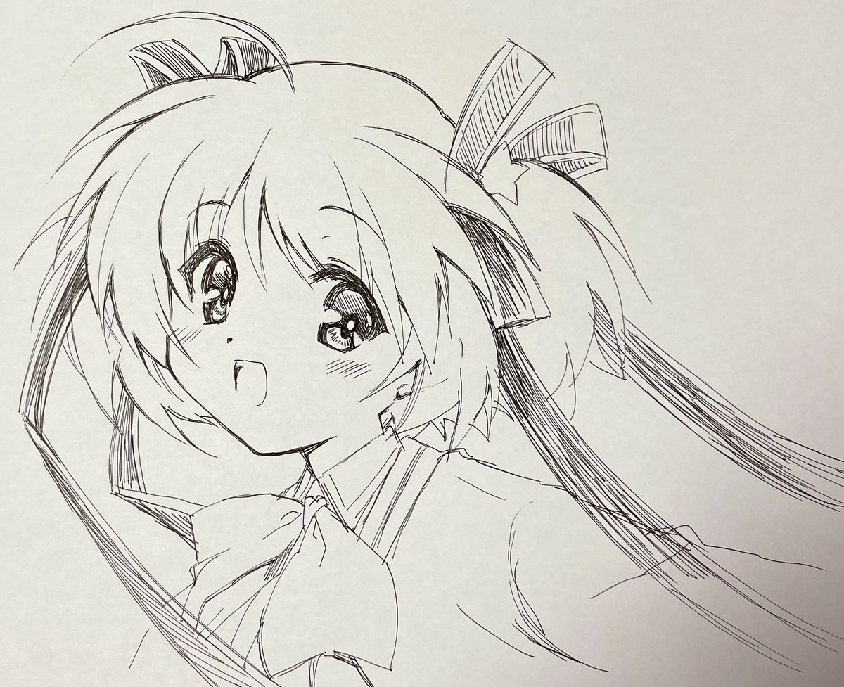 ボールペンで小毬ちゃん⭐️
アンケートありがとうございました〜! https://t.co/WjozlAWz8l 
