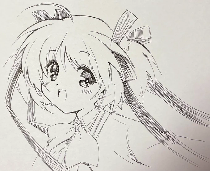 ボールペンで小毬ちゃん⭐️
アンケートありがとうございました〜! https://t.co/WjozlAWz8l 