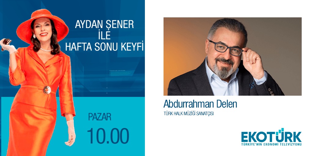 8 Mayıs Pazar Günü Türkiye'nin ekonomi televizyonu Eko Türk kanalında Aydan Şener ile haftasonu keyfi programında sizlerleyiz. #televizyon #televizyonprogramı #kanald #haber #sondakıka #haberler #ekonomi #izleme #yeni #gündem
