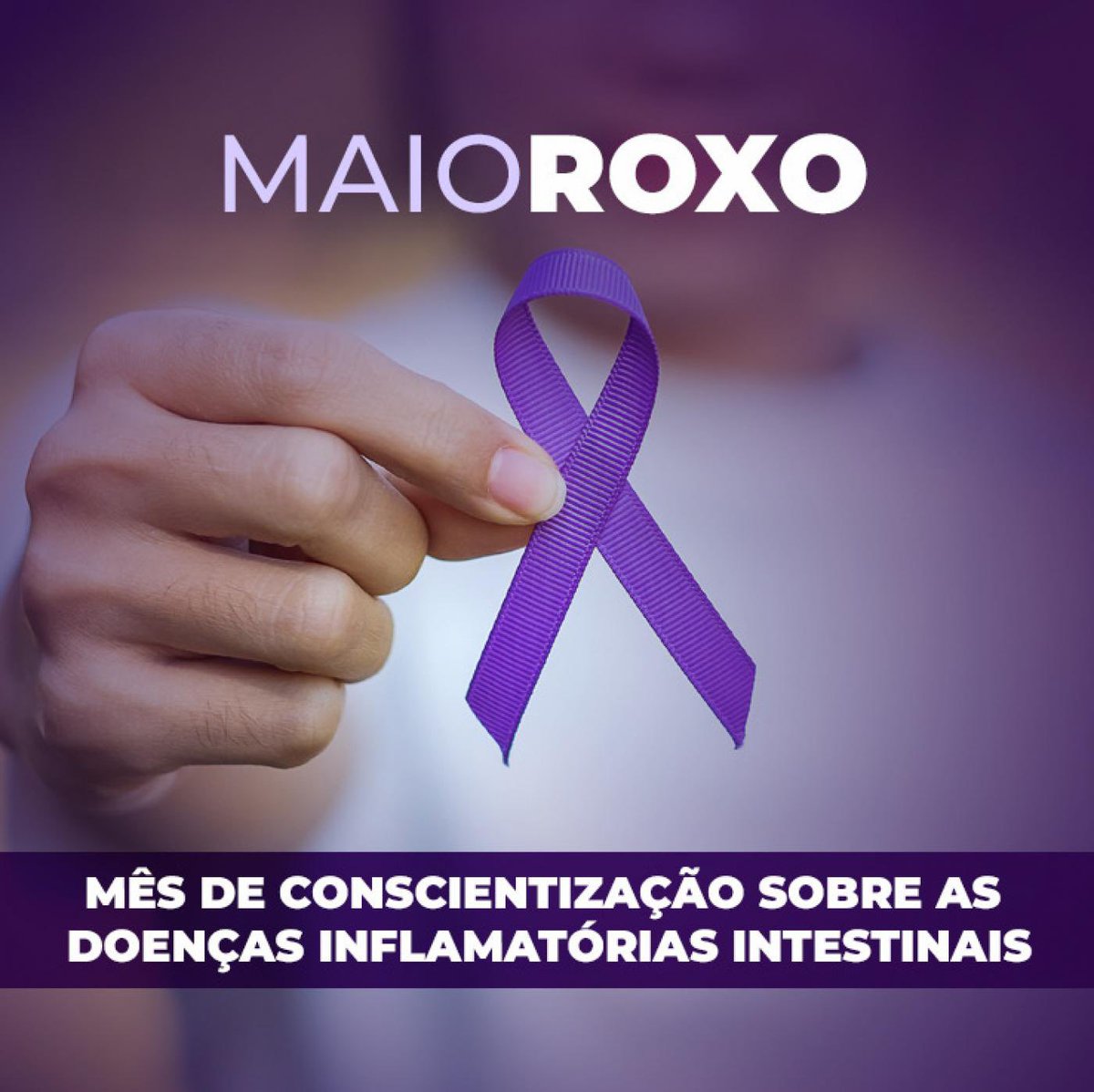 Gynordico's tweet photo. Maio é dedicado a atenção que vc precisa ter com o intestino. Qualquer sinal de sangramento, secreção ou dores abdominais procure um médico, faça os exames e os devidos tratamentos. Como portador de #Retocolite reforço que, com a reemissão, terá uma rotina normal. #DII #MaioRoxo https://t.co/W2TTs17NmL