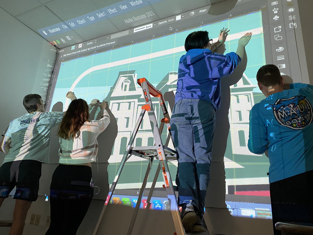 MrDummArt's tweet photo. CCHS students have been hard at work creating the next great landmark for the town of Ebensburg, PA! More to come…#CommunityArts #studentart https://t.co/lp2naWWyKh