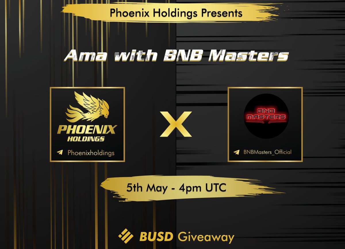 Phoenix_holding's tweet photo. No time to cry about the market !

@MastersBNB is our guest now, grab your #BUSD during AMA !

#P2EGame #BNB #Rewards #NFT #marketplace 

🚀🚀🚀🚀 https://t.co/k9hLKhEGHW
