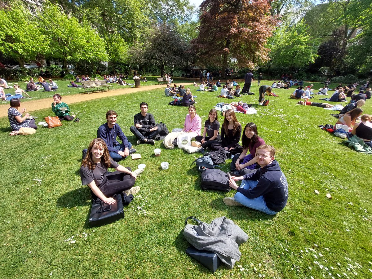 DrKeriWong's tweet photo. Catching up with the team...and some sun π (while it lasts)!
Love my job. Just wish I could do the marking outside!
#beautifulUCL #blendinginwiththestudents #WongLab @vaxpacstudy @copewellstudy @GlobalC19Study @EoinPMulholland @JaimieKLeung @IoEPsychEdu @IOE_London https://t.co/k6Nu3zCImw
