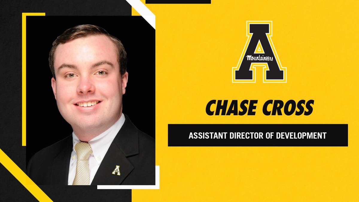 appstatesports's tweet photo. App State alum @chasecross98 has been promoted to Assistant Director of Development for the @YOSEFCLUB.

#GoApp https://t.co/2qdKJmoGDV