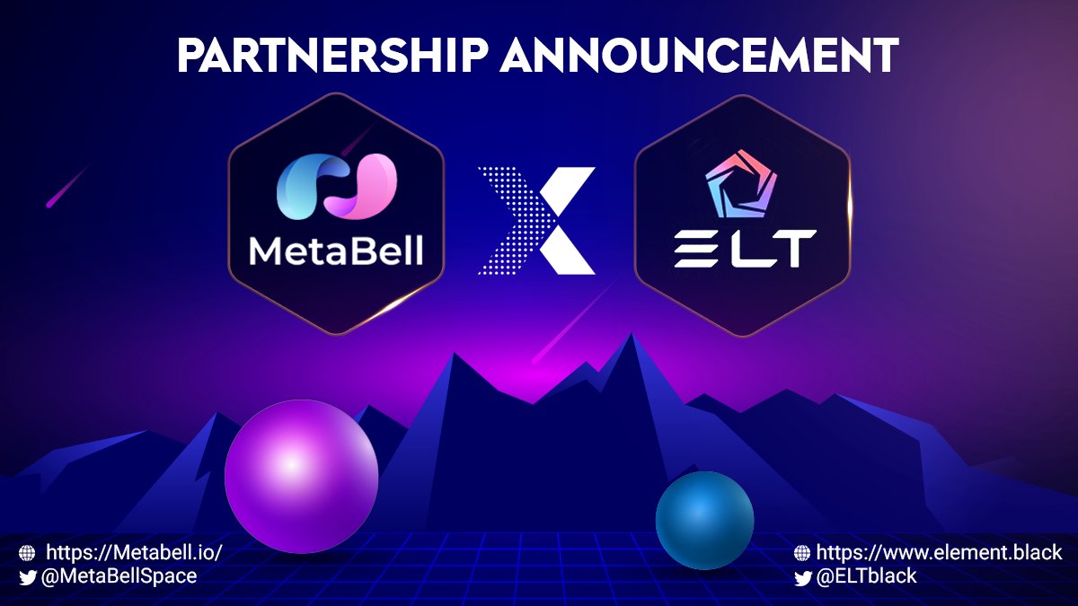 MetaBellSpace's tweet photo. ⚡️We are pleased to announce our new partnership with @ELTblack

❗️ELT Black is a Create-To-Earn #Web3 music ecosystem backed by @Akon
 
We look forward to a strong and long term partnership! https://t.co/9rkevfUESw