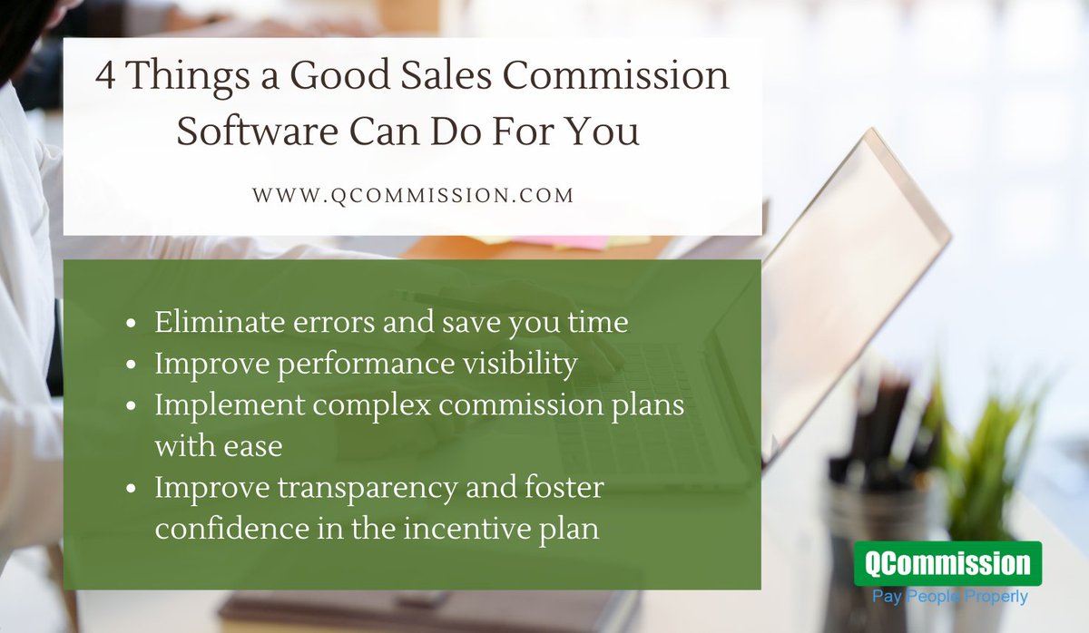QCommission1's tweet photo. 4 reasons why you need to look at getting a good sales commission software for your business:
https://t.co/Nsiy41S9Pu
#blog #salescompensation #salesperformancemanagement #salescommissionsoftware #salescommissiontool #salescommissionsolution #automation https://t.co/4g5YTQ06oU