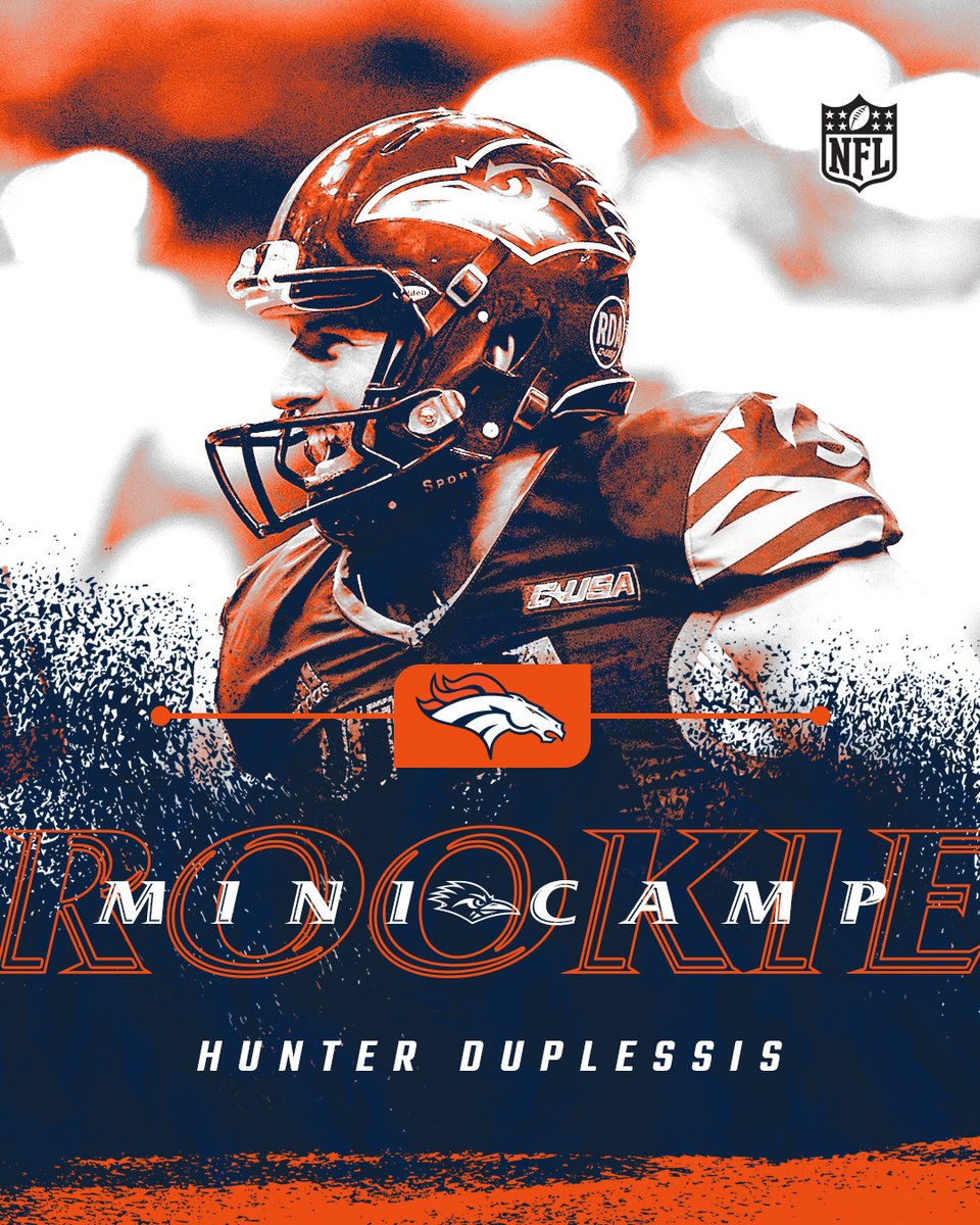 UTSAFTBL's tweet photo. 🚨INVITED🚨

Two-time first-team All-Conference USA kicker Hunter Duplessis (@hd_duplessis) has received an invite to the Denver @Broncos rookie mini-camp!

#BuiltByUTSA | #BirdsUp 🤙 https://t.co/RvTYdPiiQ7