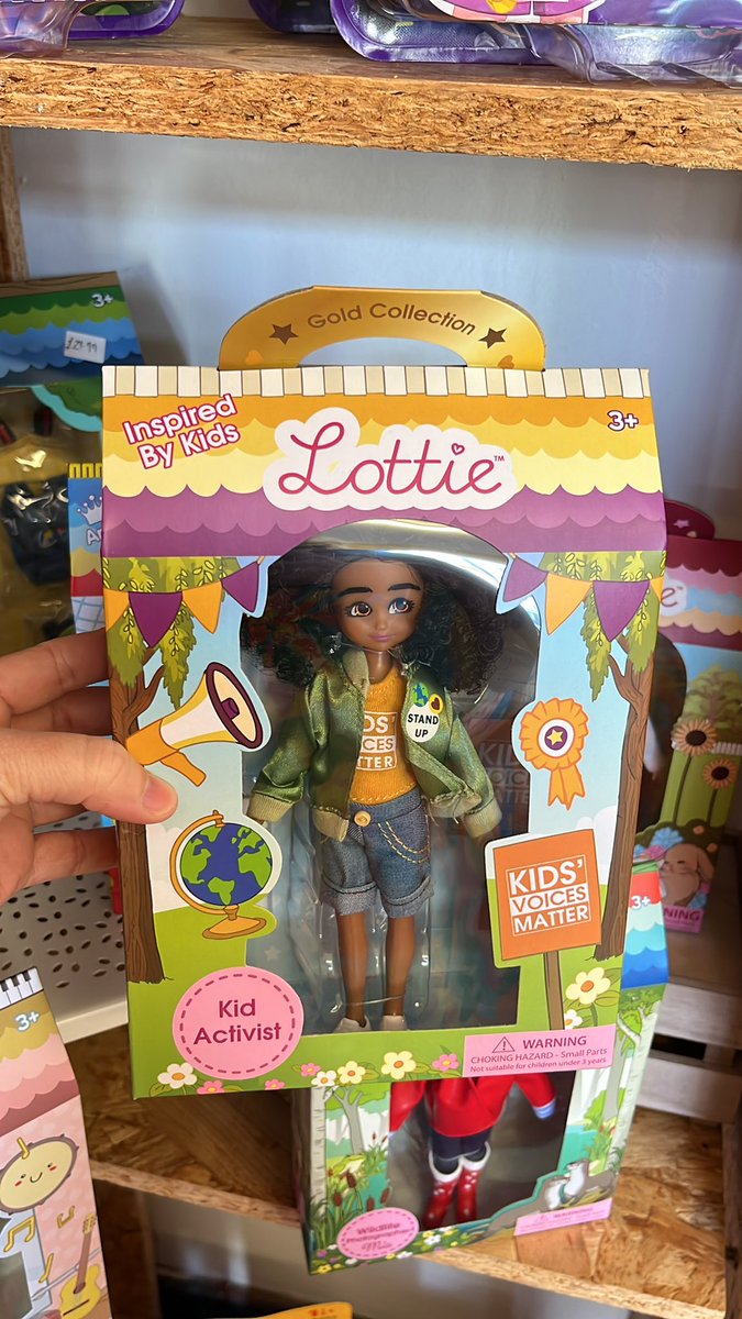 We’ll be closing early this Saturday the 7th…BUT…come anytime between 10-2 and enter our Lottie Doll colouring competition for a chance to win my fav Lottie: Kid Activist Lottie!!