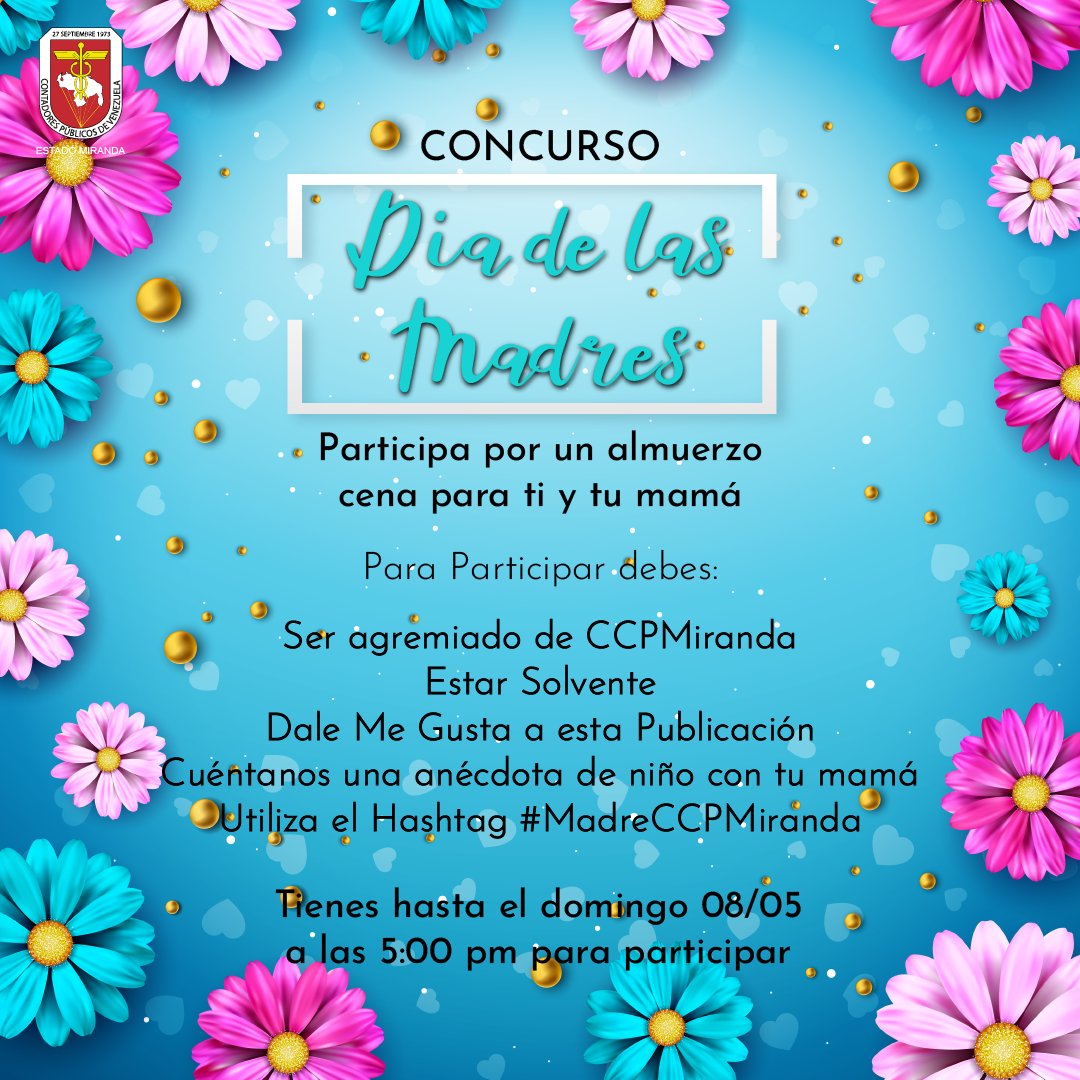 ccpmiranda's tweet photo. 📣📣 ¡CONCURSO EN INSTAGRAM! 📣📣 .
.
¡Dia de las Madres!
Participa por un almuerzo cena para ti y tu mamá
#ccpmiranda #premio #concurso #contador #contadores #diadelasmadres #08may #Ma-dreCCPMiranda https://t.co/guMFvvNPQR
