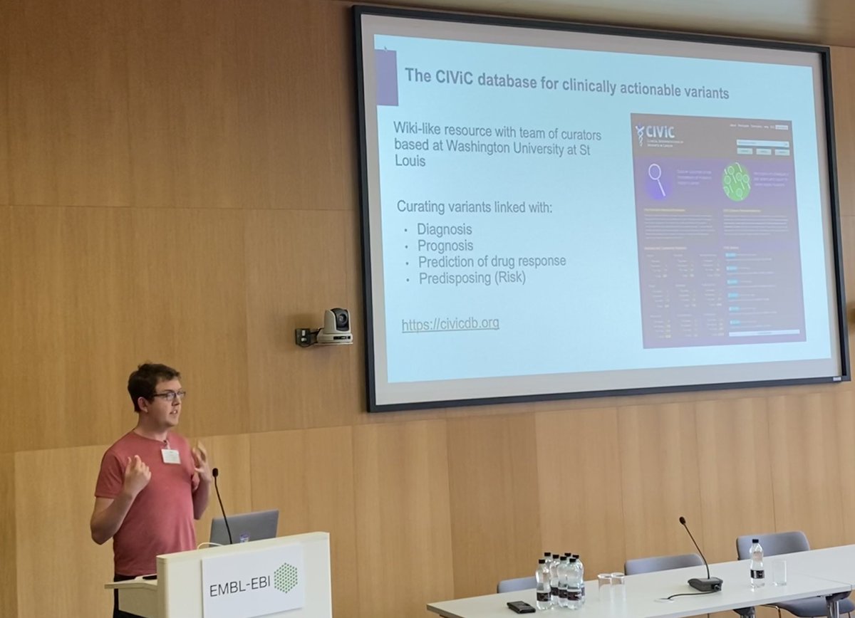 biocurator's tweet image. “Software, Applications and Systems in Biocuration Session II” chaired by Sandra Orchard. Here @jakelever0 talks about “Identifying clinically relevant biomarkers for paediatric cancers using text mining”
#ukbiocuration2022