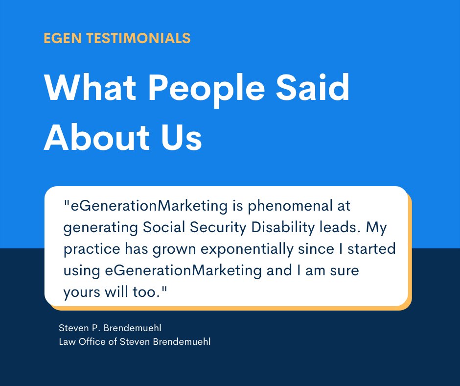 eGenMarketing's tweet photo. Checkout what clients are saying about eGen! https://t.co/jdyrdOM9hU
