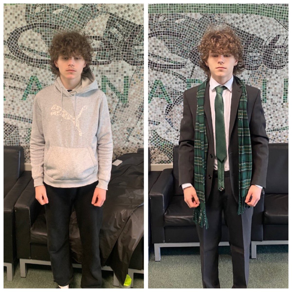 How smart does Ryan look 👔🌟 he recently completed our <a href="/TBF_Glasgow/">Towards Better Futures</a> Next Steps programme with <a href="/FoundationCFC/">Celtic FC Foundation</a> where the team there kitted him out with a new suit from Slaters. They took him to hand out CVs suited &amp; booted &amp; now has some interviews lined up! Good luck ⭐️ #suitsyou