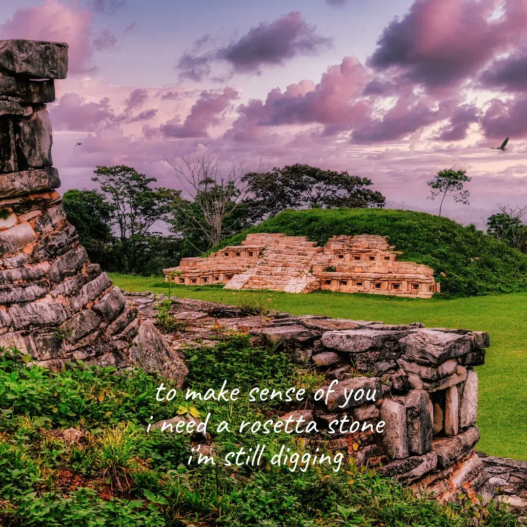 thepixabaypoet's tweet photo. to make sense of you
i need a rosetta stone
i'm still digging

Image by G Poulsen (https://t.co/65XTy7GpHS) from Pixabay

#dailyhaiku #dailypoem #haiku #madewithpixabay #poem #poetry #poetrycommunity #rtitbot #writer #writerslift #writing #writingcommunity https://t.co/b75x4jRf5f