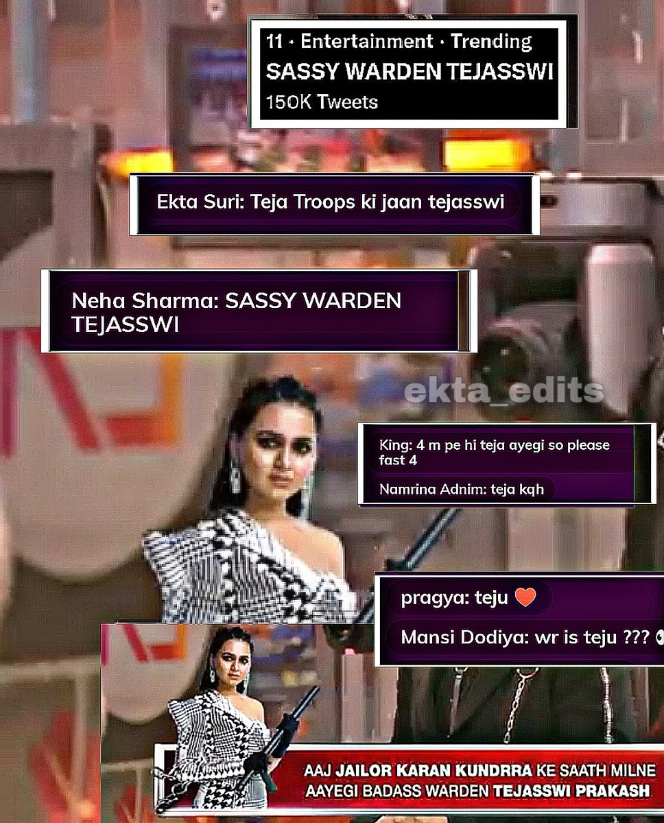 Elevate_Moon's tweet image. Teja troops waiting for her .. 

@TejasswiAd @itsmetejasswi 
 
SASSY WARDEN TEJASSWI

#TejasswiPrakash #TejaTroops #LockUppWithTejasswi