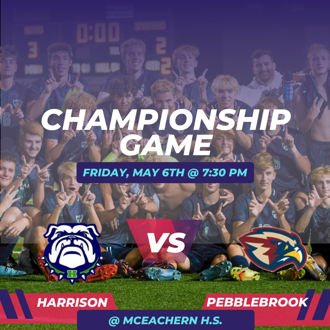 Let's Go!!!!!!  Join us tomorrow night for the 7A Men's championship game vs Pebblebrook. Its an all <a href="/CCSD_AD/">Athletics - Cobb County School District</a> final!