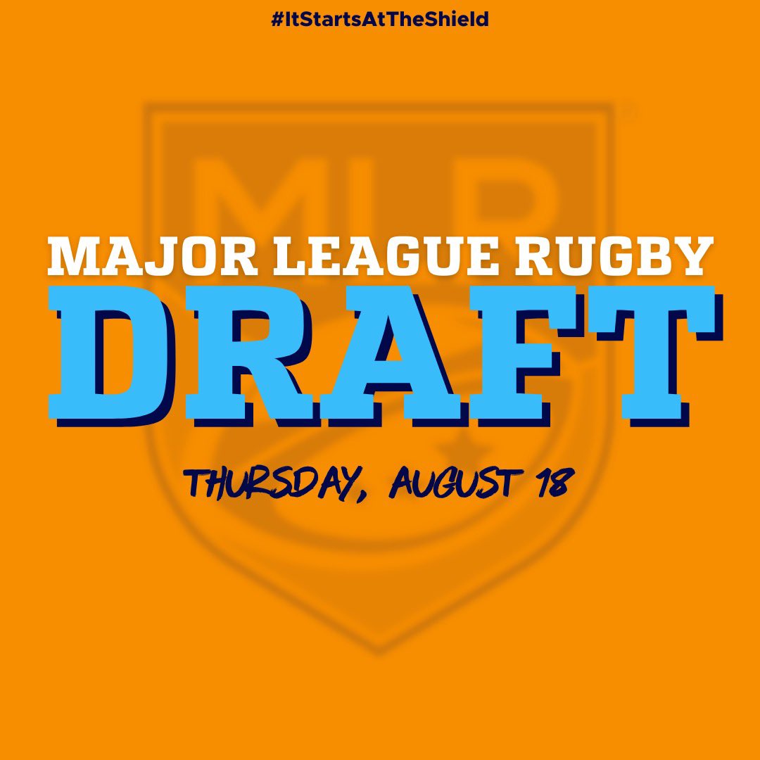 The MLR Draft will be August 18!

Before the Draft, make sure you get an early look at the next group of MLR Stars as they participate in the Collegiate Rugby Shield on July 2 in Herriman, Utah!

#ItStartsAtTheShield #RiseOfRugby #MLRDraft