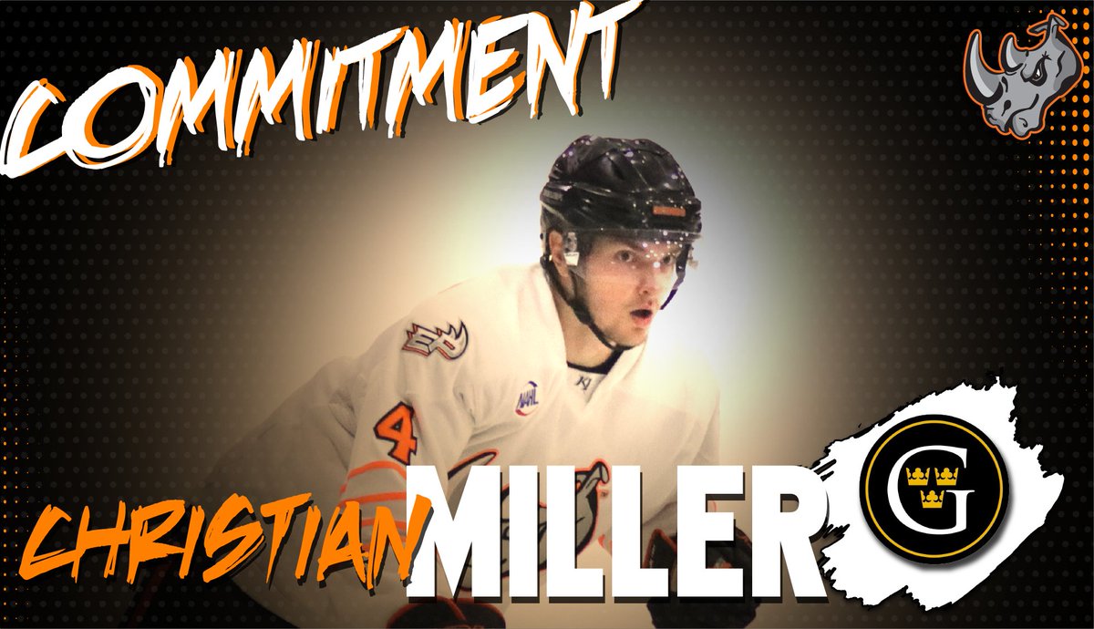 We've got another college commitment! 🏫 Congratulations to Christian Miller who will play NCAA DIII hockey at Gustavus Adolphus College (<a href="/GustieAthletics/">Gustavus Athletics</a>) this Fall! 🙌

Read more about Christian's signing at elpasorhinos.com/miller-commits…. 🔗