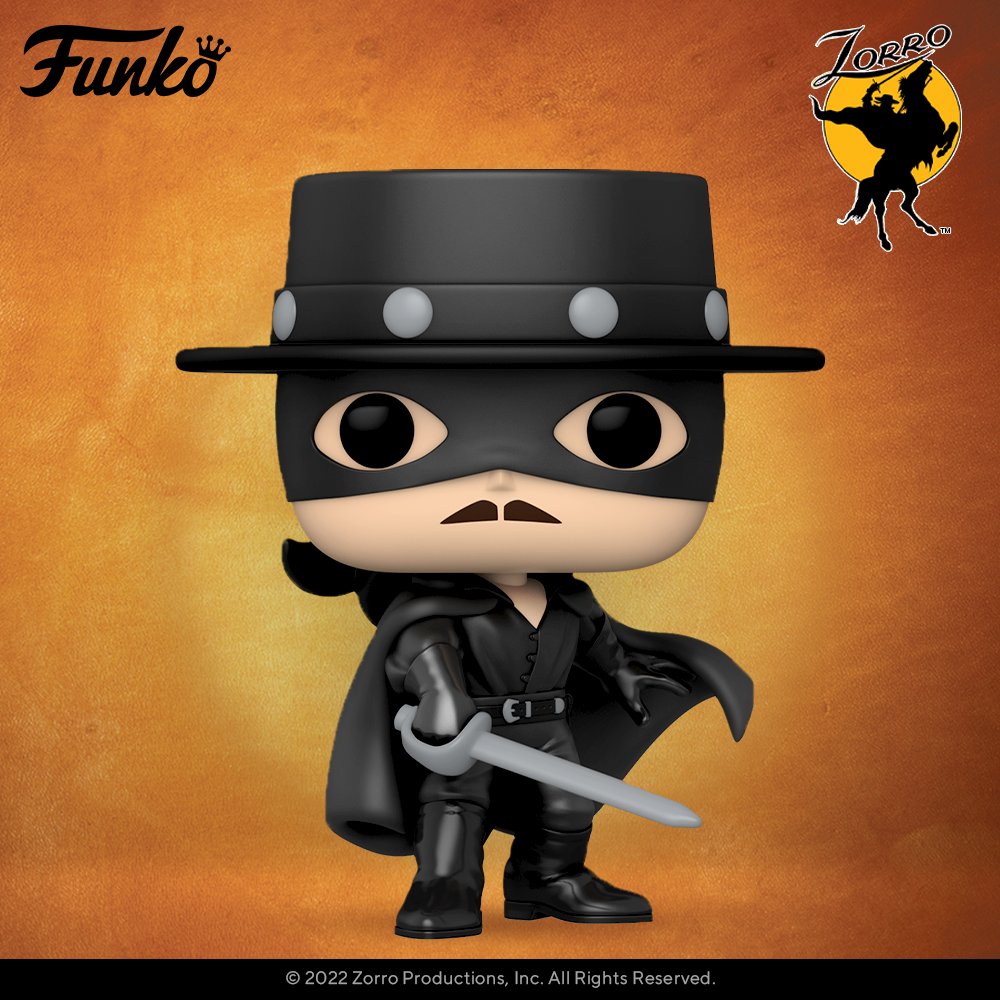 Pop TV: Zorro Vinyl-Figur – 10,2 Cm, Mit EcoTek-Schutzhülle, 65. Jubiläums-Edition