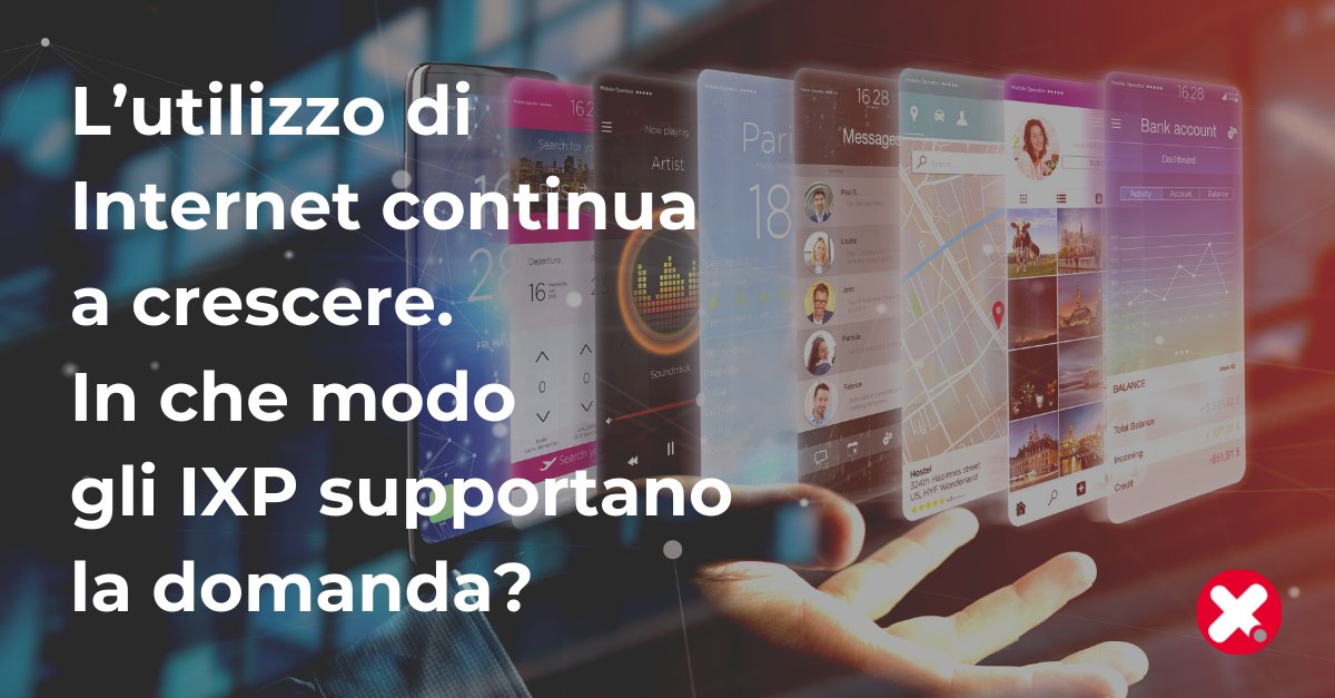 5 miliardi di utenti, connessi 7 ore al giorno: la rete ha continuo bisogno di rafforzare le proprie infrastrutture e il ruolo degli IXP è ormai fondamentale per sostenere grandi volumi di traffico. Leggi di più 👉 ow.ly/eoX450J0esU

#MIXit #IXP #Internet #Network #Peering