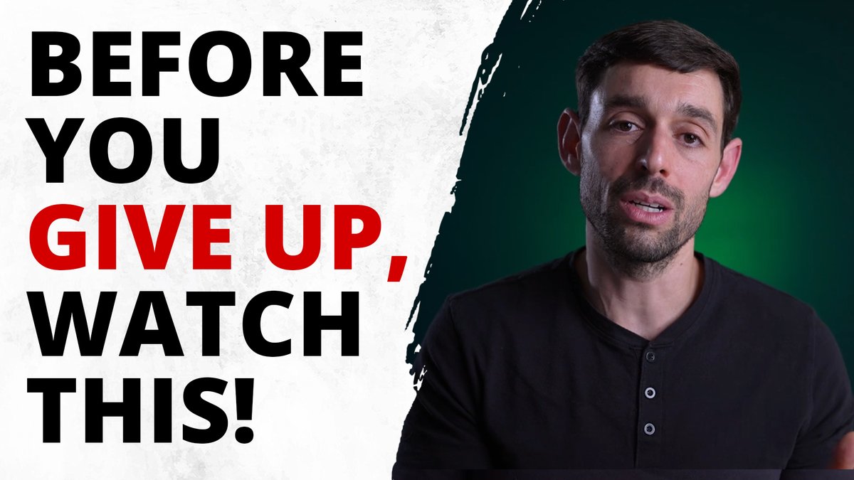 Before you give up, try these 6 things:

✔ Understand why you feel like giving up.
✔ Put context.
✔ Get another perspective.
✔ Remember that failure is where growth comes from.
✔ Take breaks.
✔ Remind yourself why you became an entrepreneur.

➤youtu.be/475T6b9ovhU