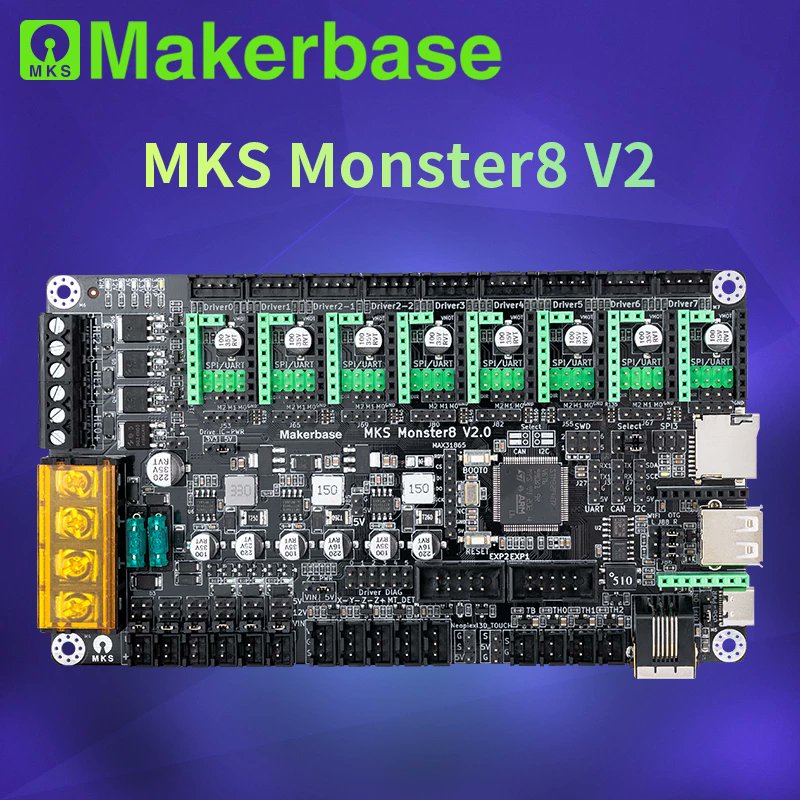 mks_makerbase's tweet photo. Good news, MKS Monster8 V2.0 is released👏👏👏! It has made a lot of improvements compared to V1.0:
Currently only a small batch is produced, friends in need hurry up!
Aliexpress link: https://t.co/wqazg4g4ED https://t.co/03bpYqzGT2