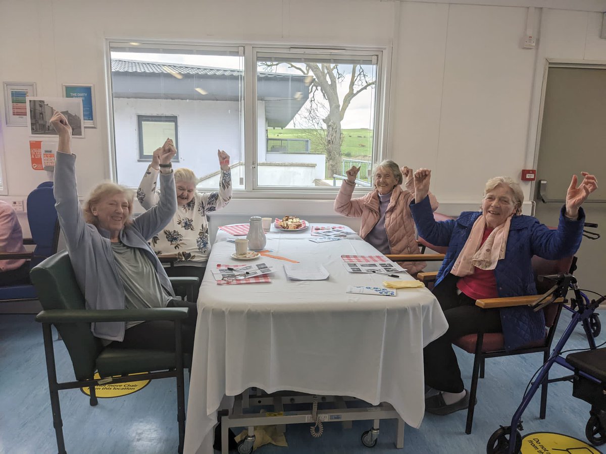 drmarioconnor's tweet photo. Celebrating Irish Alzheimer’s Society Tea Day with a Showband Quiz @NOHC Rehab unit #TeaDay2022@ https://t.co/cfBNG43M35