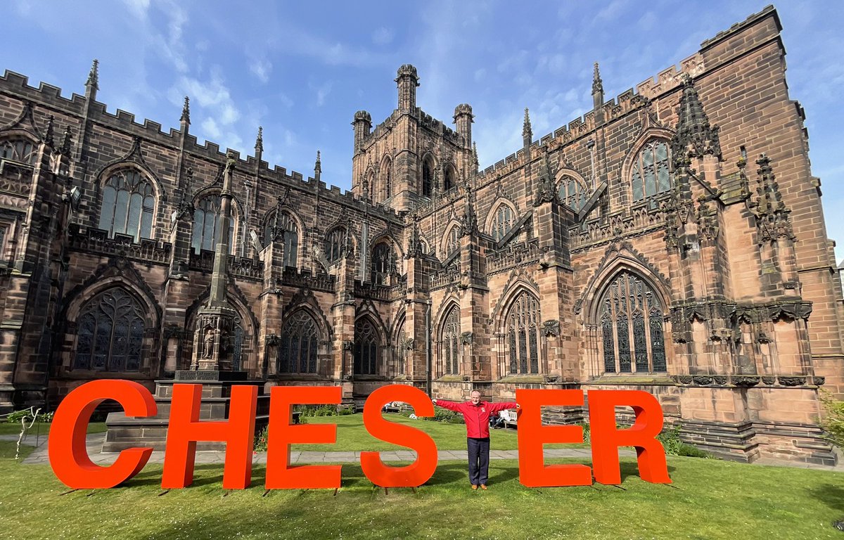 Whilst CHESTER’s ‘T’ is having a little break, this afternoon Dean Tim stepped in to briefly fill the gap… 

Why not follow his lead, take a snap and share it with us.