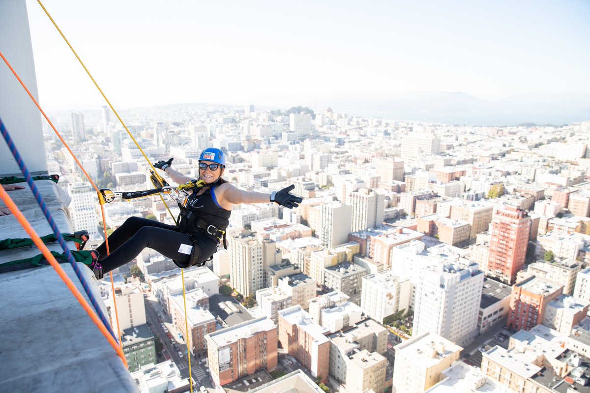 When it's the perfect day for a game of "I Spy." Follow along today as mascots, local SF VIPs and do-gooders rappel from our <a href="/HiltonSFUnionSq/">Hilton San Francisco Union Square</a> 46th story to raise scholarship funds for local students <a href="/OutwardBoundCA/">Outward Bound CA</a> 
#Lookup #Cityskyline2022 #SanFrancisco