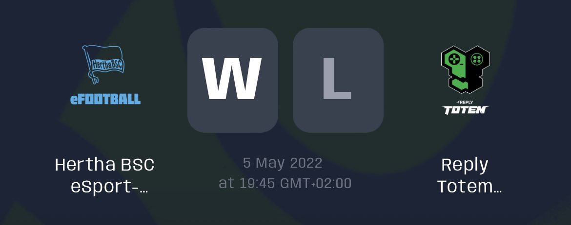 Win <a href="/VfL1848eSports/">VfL Bochum 1848 eSports-Team</a> 
Win <a href="/Reply_Totem/">REPLY TOTEM</a> 

Konnten somit beide Spiele gewinnen &amp; morgen gehts im Winner-Bracket Finale weiter! 💪

w/ <a href="/leroy_1892/">Leroy</a>