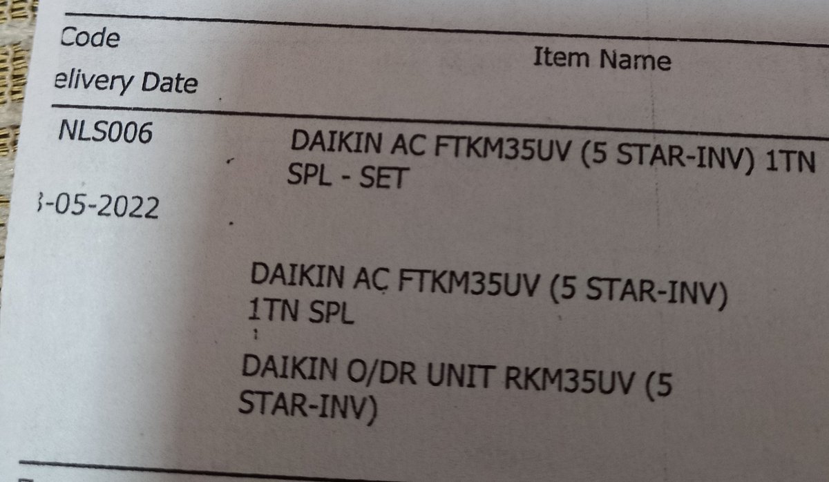 singhkrpunit's tweet photo. @VijaySales @VSSupport_
I bought 1st time from #Vijaysales as I was expecting to take delivery of item on 3/05/22, but at present I have still not received the goods.
Very bad experience with #vijaysales #Daikin https://t.co/agutk6j2Ip