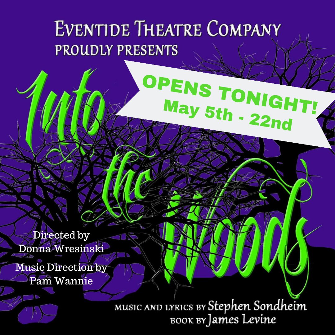 EventideArts's tweet photo. It’s opening night! Stephen Sondheim’s classic musical “Into the Woods” LIVE on the Gertrude Lawrence Stage at Dennis Union Church; tickets and info @ https://t.co/y9RhJ2xQb7.
#EventideTheatreCompany #CapeCodTheater #ETCIntoTheWoods https://t.co/UJhfIcGwSx