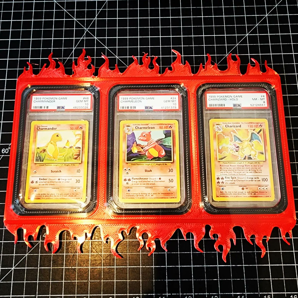 PowerLabsFL's tweet image. New wall frames coming soon! Featuring the same spring corner function as our standard PokéFrames, so PSA, CGC, BGS & more all fit the same frame.
Time to grab an @ultistik build plate for the Artillery to get that beautiful textured finish I love. 😍
#Pokemon #PokemonTCG