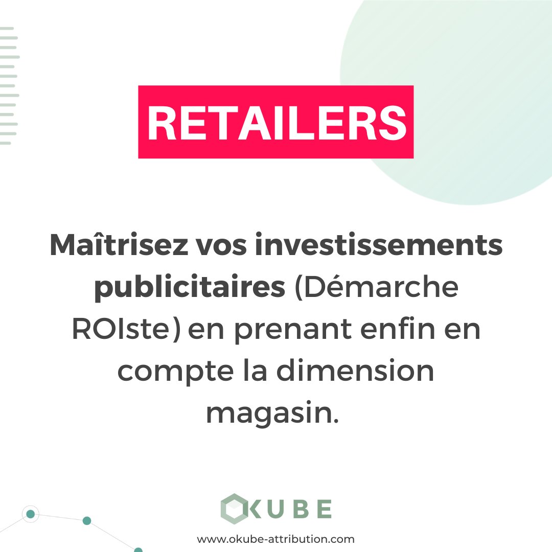 Encore aujourd'hui, 50% des dépenses publicitaires n’adressent pas la bonne cible. 🎯

oKube, solution d'attribution omnicanale, réconcilie vos données online et offline afin de mesurer l'impact de vos campagnes en points de vente. 

Ecrivez-nous 👉 okube-attribution.com/okube-contact/