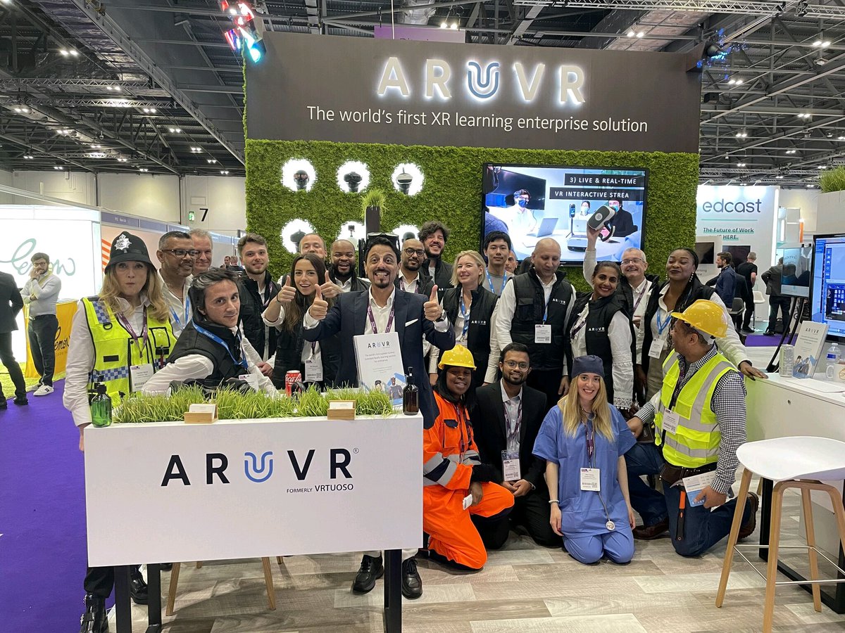 ARuVRGlobal's tweet photo. Thanks to everyone who came to our stand at @LearnTechUK #LT22UK and said "YES!" to #ARuVR!

We look forward to seeing you next year for #LT23UK! #letsgetplanning https://t.co/UPAlUNN7G6