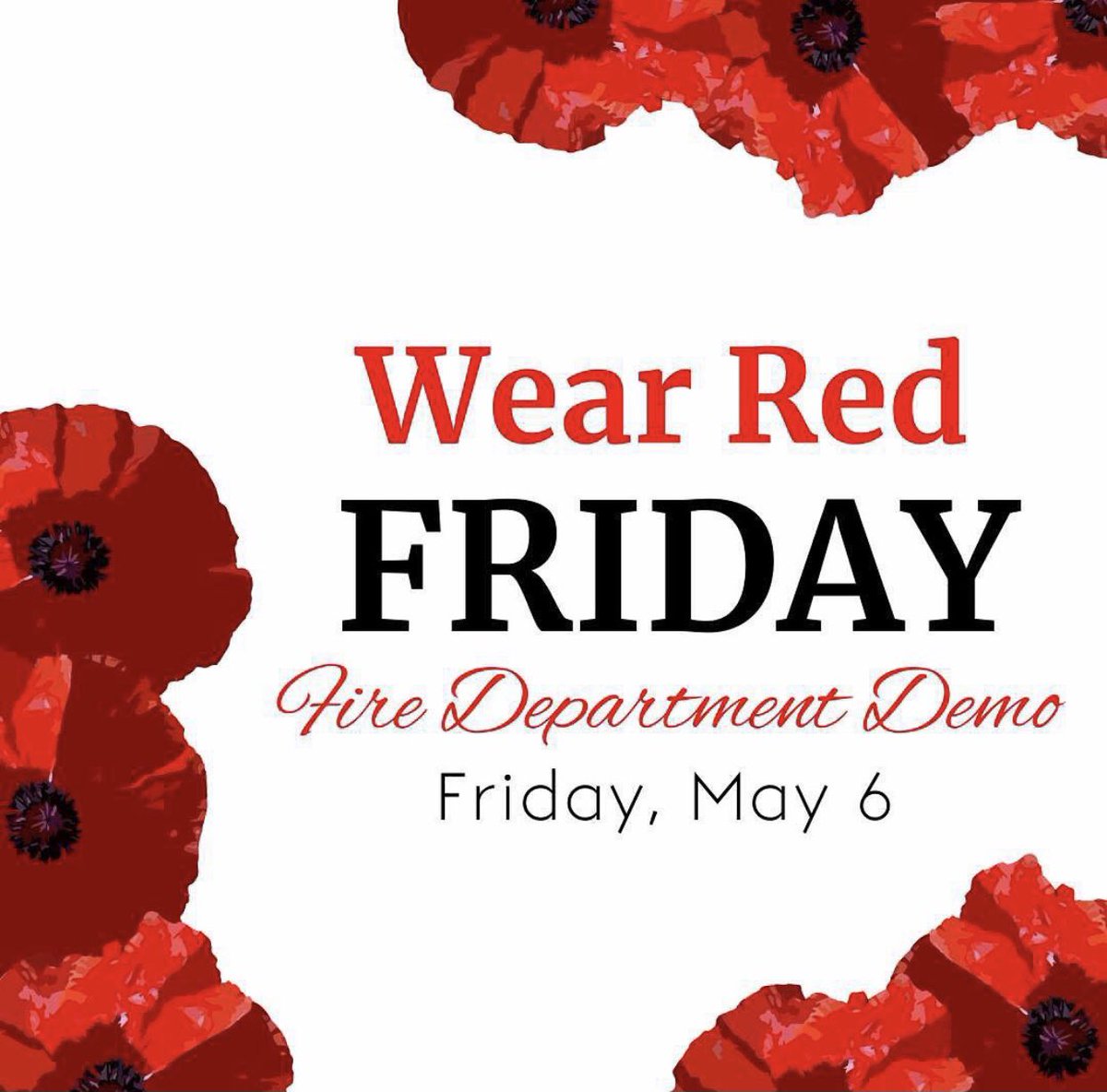 Wear RED tomorrow, May 6th ♥️