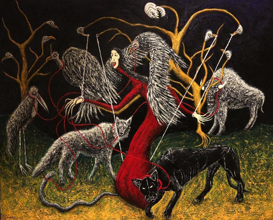 pictomagia's tweet photo. Israeli artists duo Nil &amp; Karin Romano are twin sisters who create their work in a symbiotic and perfectly synchronized manner. They are in collaboration and complete unison in every aspect of their creative work. 1/3
Nil &amp; Karin Romano on Instagram 
#darkart https://t.co/9uWreMfigx