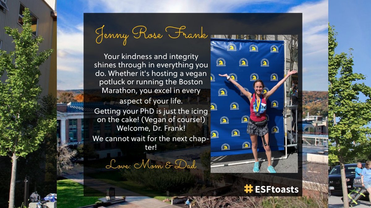 sunyesfalumni's tweet photo. #ESFtoasts! Congrats to our 2022 grads and welcome to the alumni family π https://t.co/lIeMP9Q5PZ