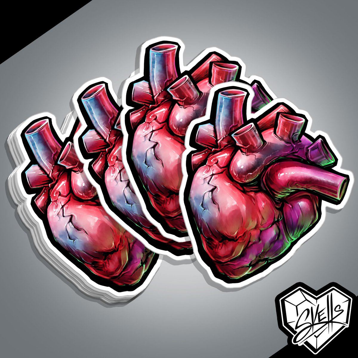 ArtOfSkells's tweet photo. Soon to be sticker 🫀✌️
would like to do some variants eventually too https://t.co/IVxMCmeI0y