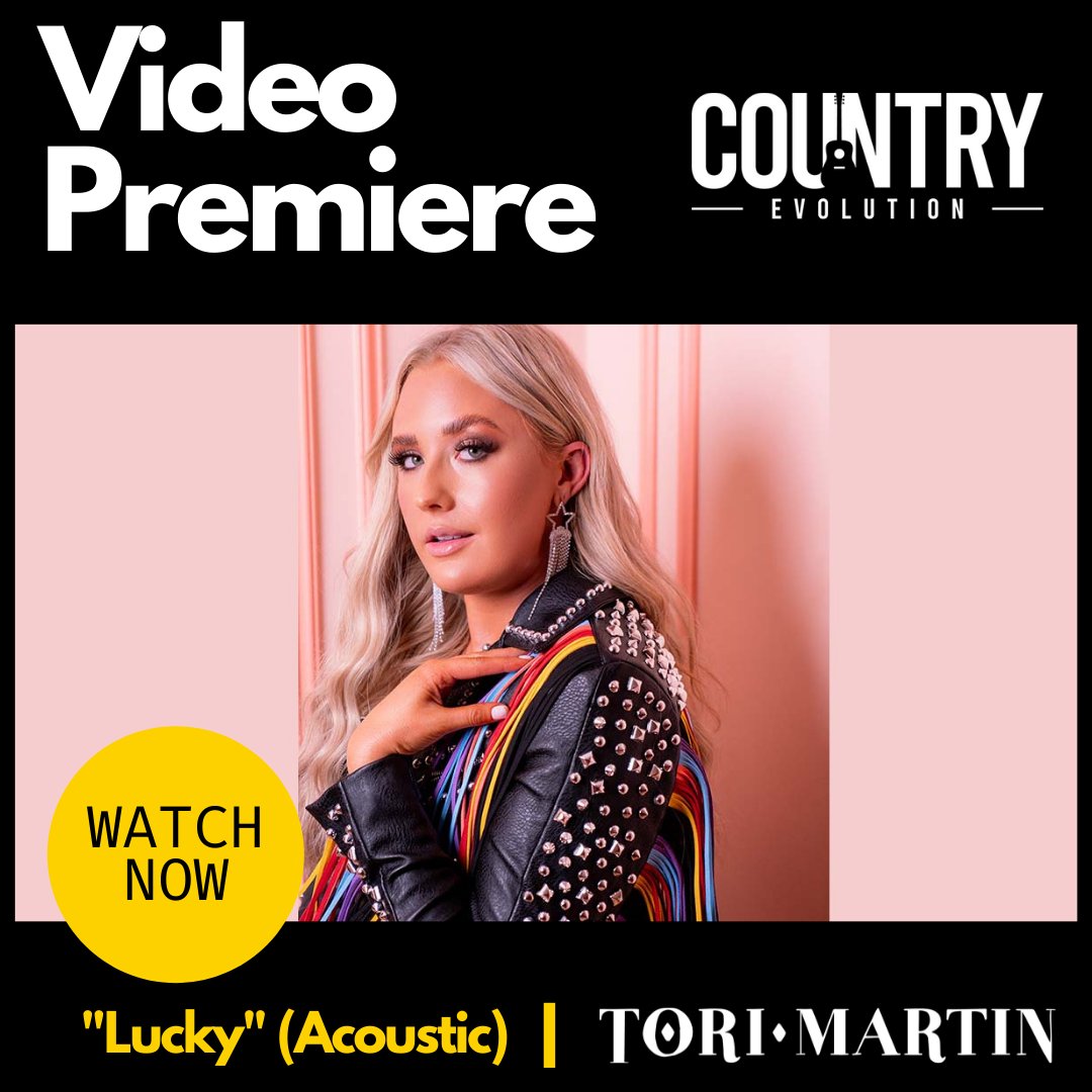 CountryEvolutn's tweet photo. We’re incredibly excited to premiere Tori Martin’s acoustic video for her latest single “Lucky.” Go check it out! https://t.co/aWMcllfQED
#torimartin #getlucky #newvideo #videopremiere #newcountryartists #countryartists #countryevolution #countrymusic #songwriters #songwriting https://t.co/illaqXGGvY