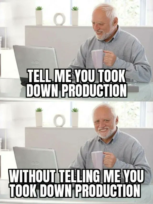 AutomateAaron's tweet image. Expectation: &quot;1 row(s) updated&quot;
Reality: &quot;863 420 row(s) updated&quot;
me: 😳