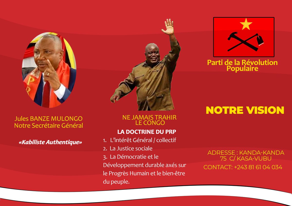 de_prp's tweet photo. Notre vision ✊
@BanzeJules @patrickkanga63 @AntoineLokongo @IsralMutombo11 @elysee_odia @BrandonMilalu @StanysBujakera @philippenshimba https://t.co/DGNp75hLcu