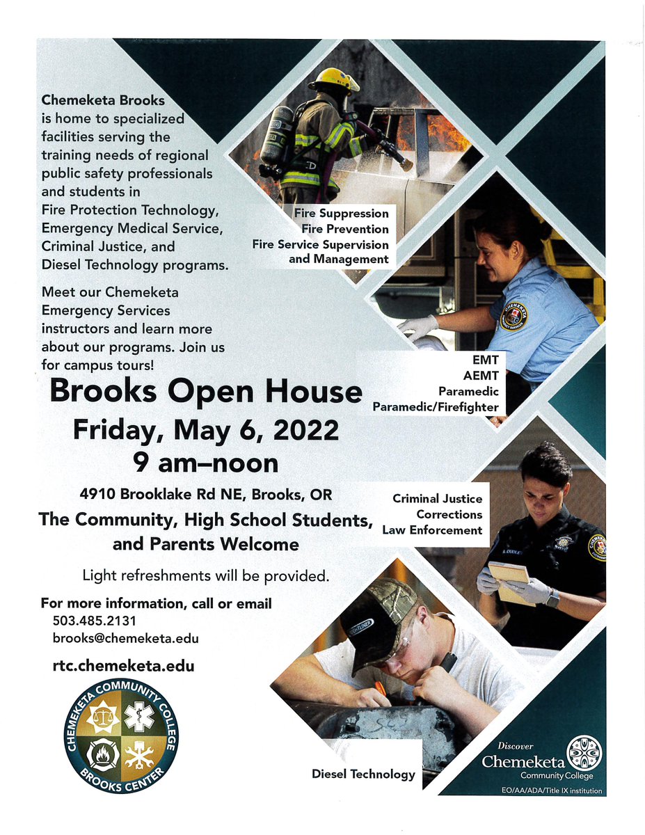 Kennedy_MtAngel's tweet photo. Chemeketa Brooks Campus Open House https://t.co/YoJ2CtEyRM