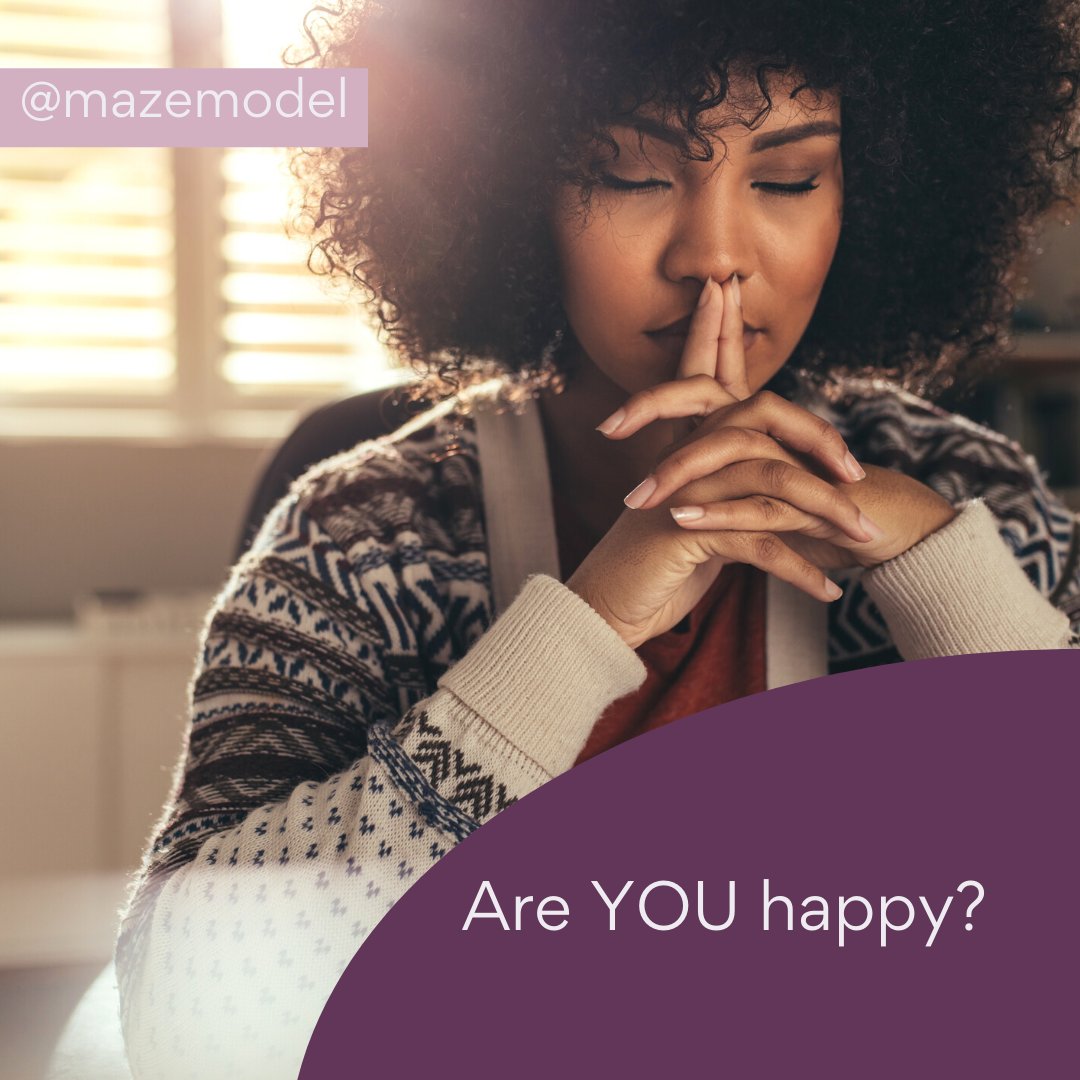 For a while, whenever I was asked this question I would answer "We're" good. "The Kids" are good. "Family" is great. 

What about YOU? Are YOU happy where you are? 

It's an eye opening experience to truly focus on yourself....

Find your way out of the maze...