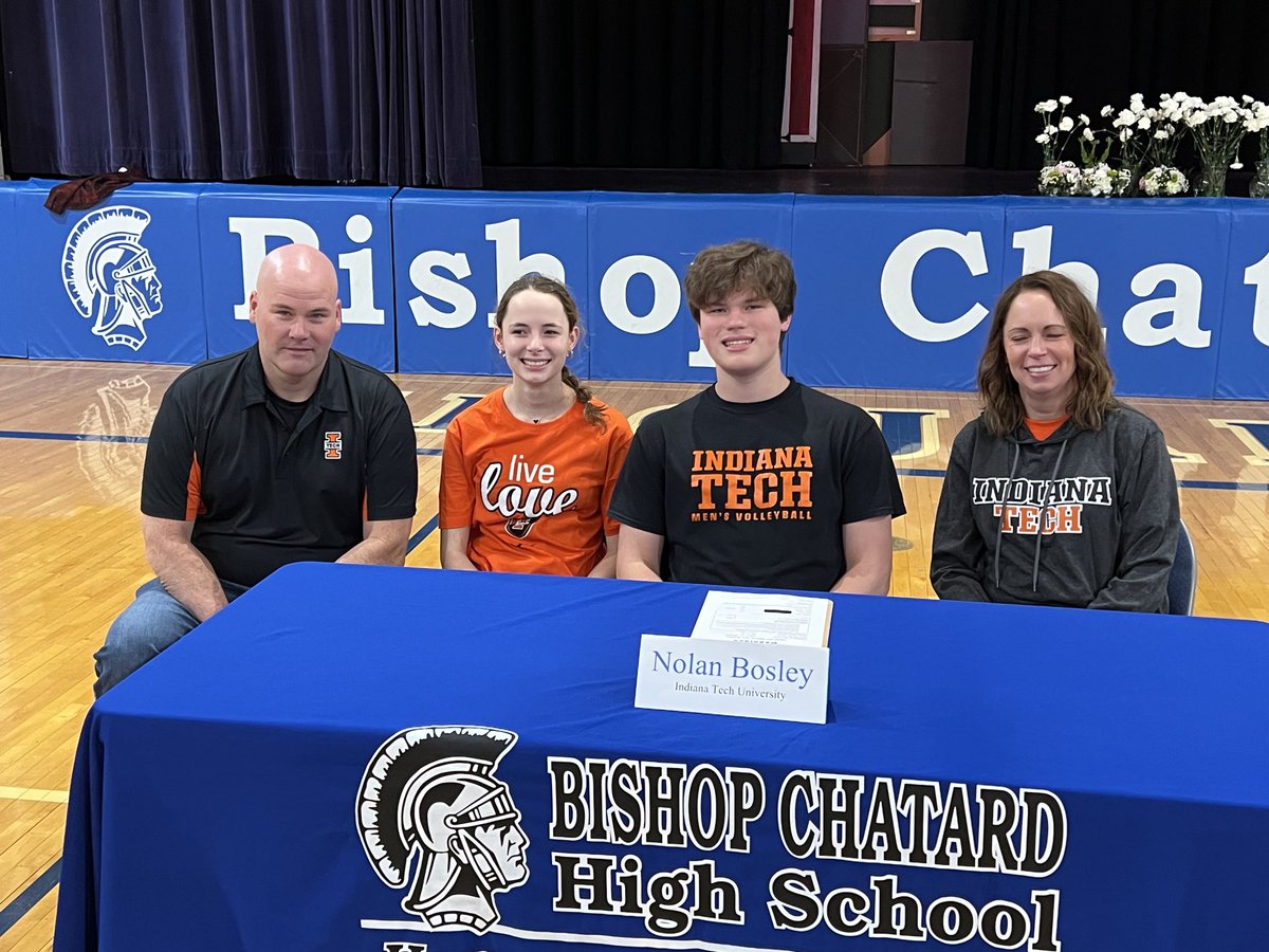 BCHSAthletics's tweet photo. Congrats to Michael Yurk going to Wittenberg &amp; Nolan Bosley going to Indiana Tech for furthering their academics &amp; Volleyball careers! Way to go!! https://t.co/PaK2TMYdQE