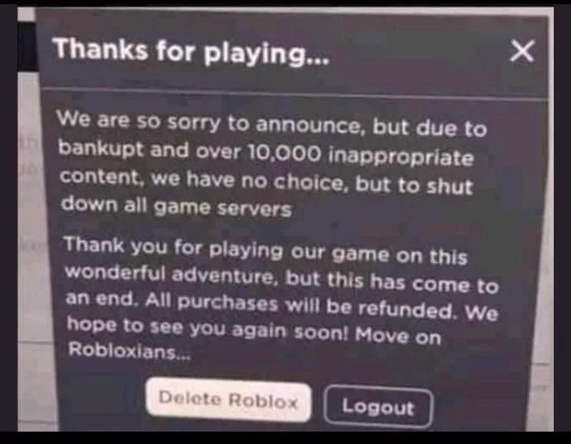 thepartyanimaI's tweet image. This. Is. Real. #riproblox